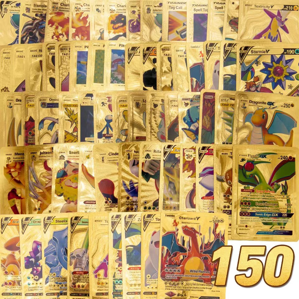 Limited Edition Pokémon Gold Holographic Card Set