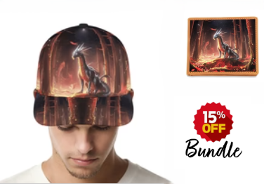 Men's Fiery Dragon Accessories Bundle