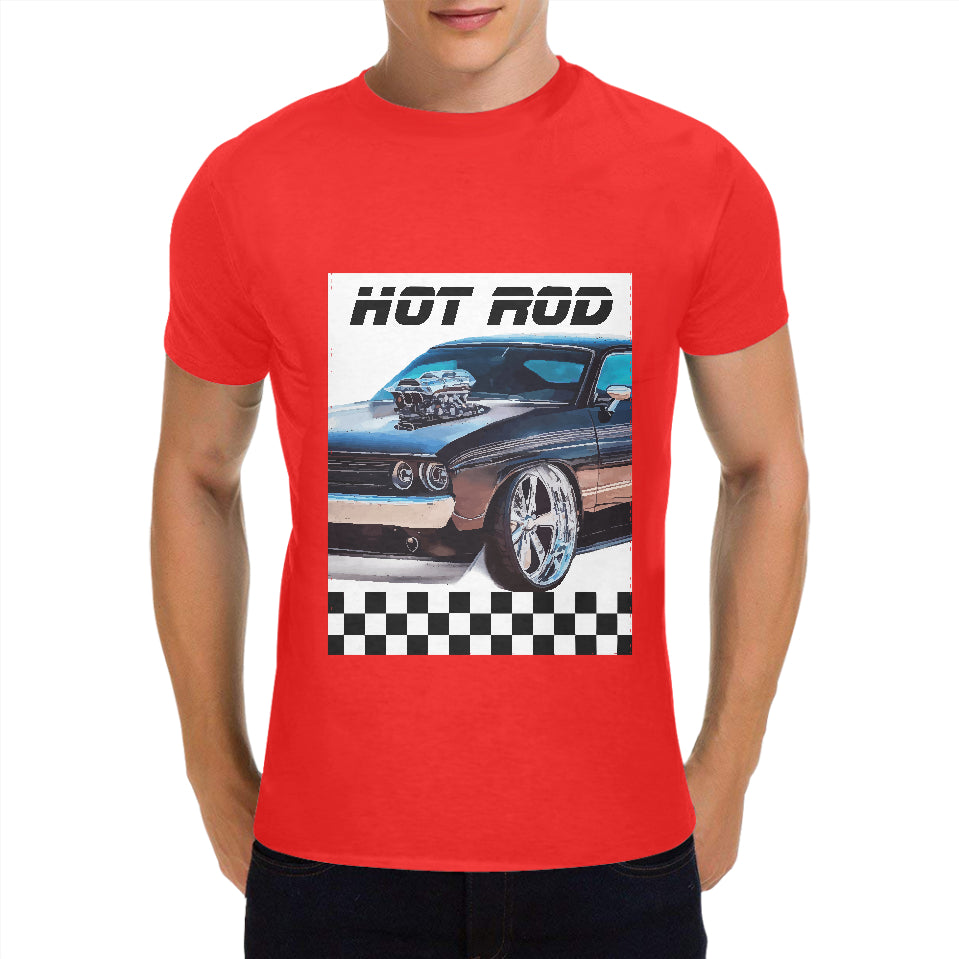 Men's Hot Rod Classic Cotton T-shirt (Made in USA）