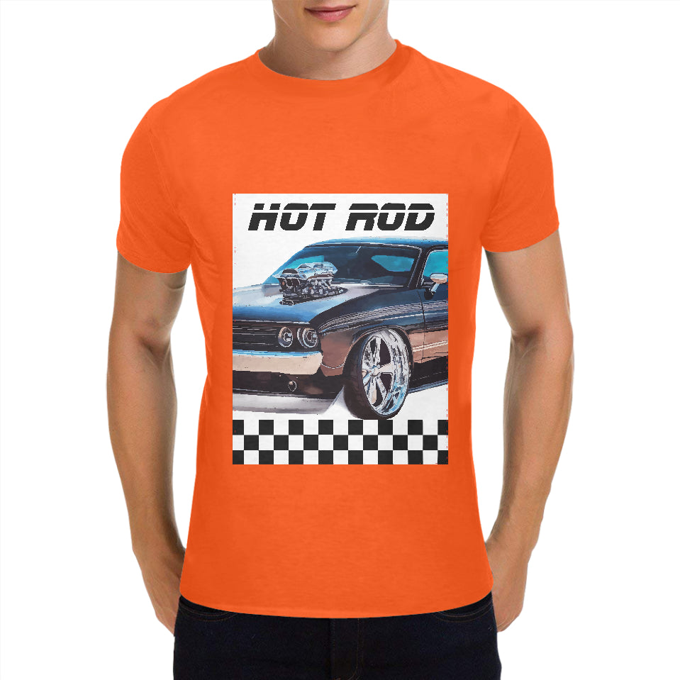 Men's Hot Rod Classic Cotton T-shirt (Made in USA）