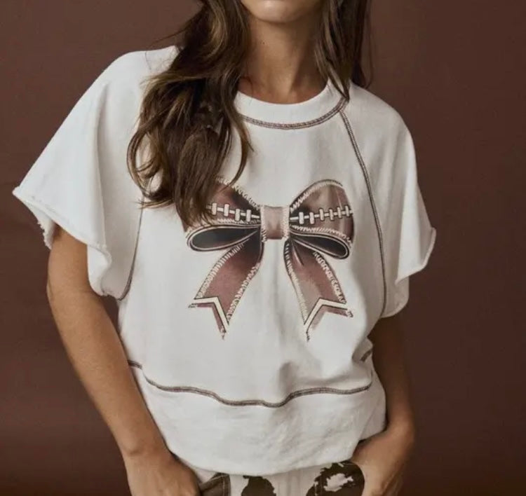 Kick Off Cutie Stitched Football Top