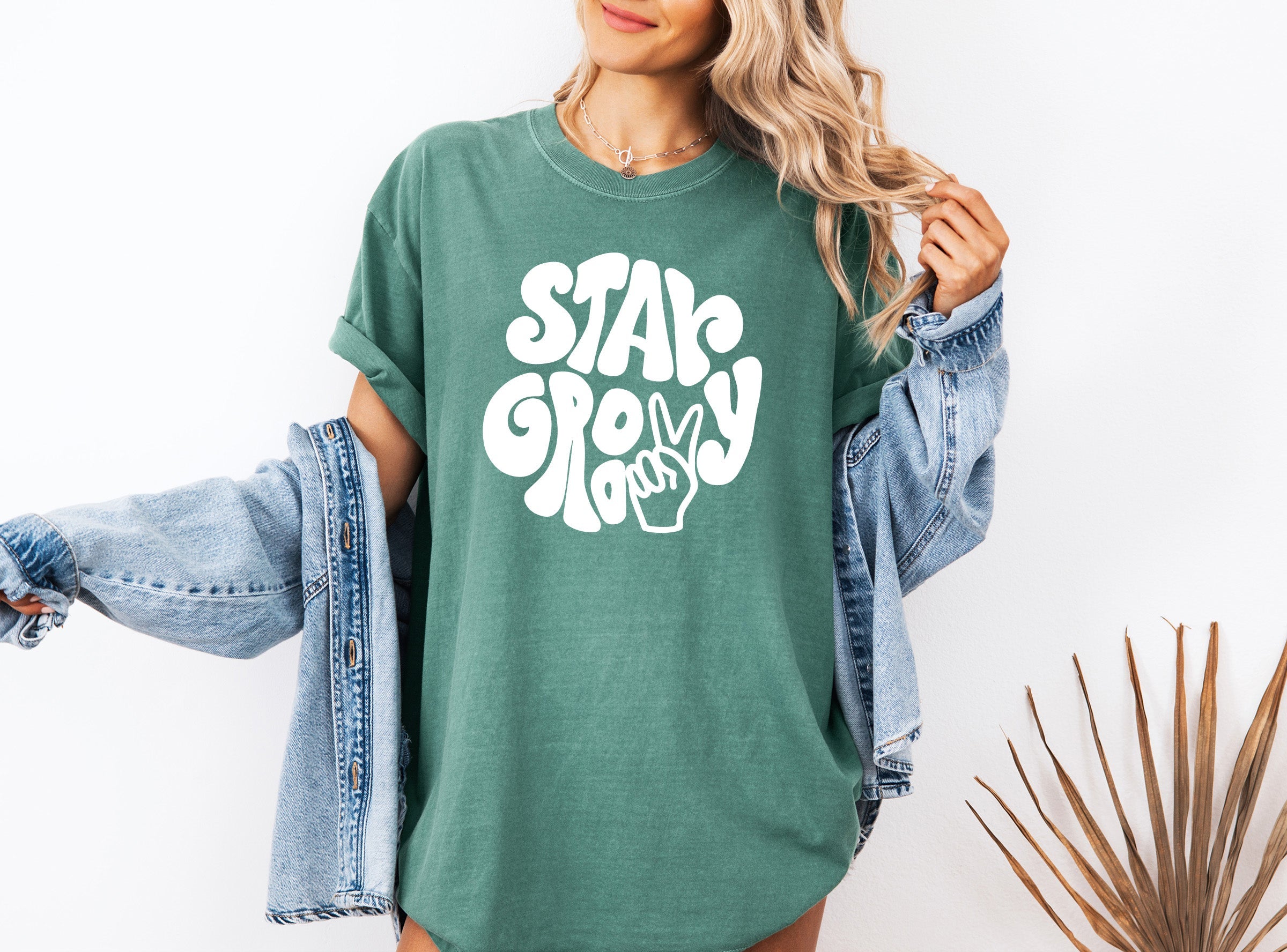 Stay Groovy Comfort Colors Unisex Graphic T-shirt
