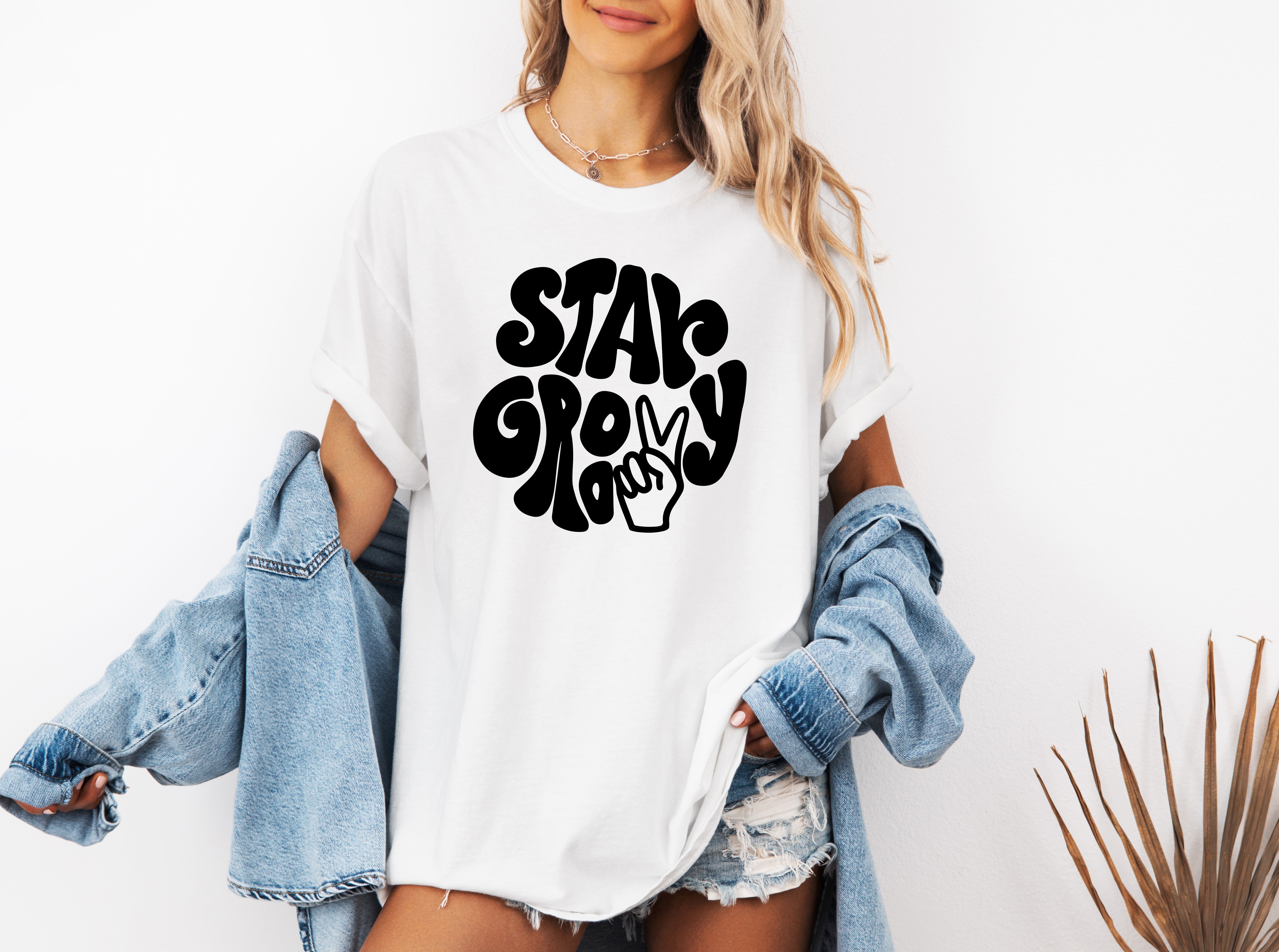 Stay Groovy Comfort Colors Unisex Graphic T-shirt