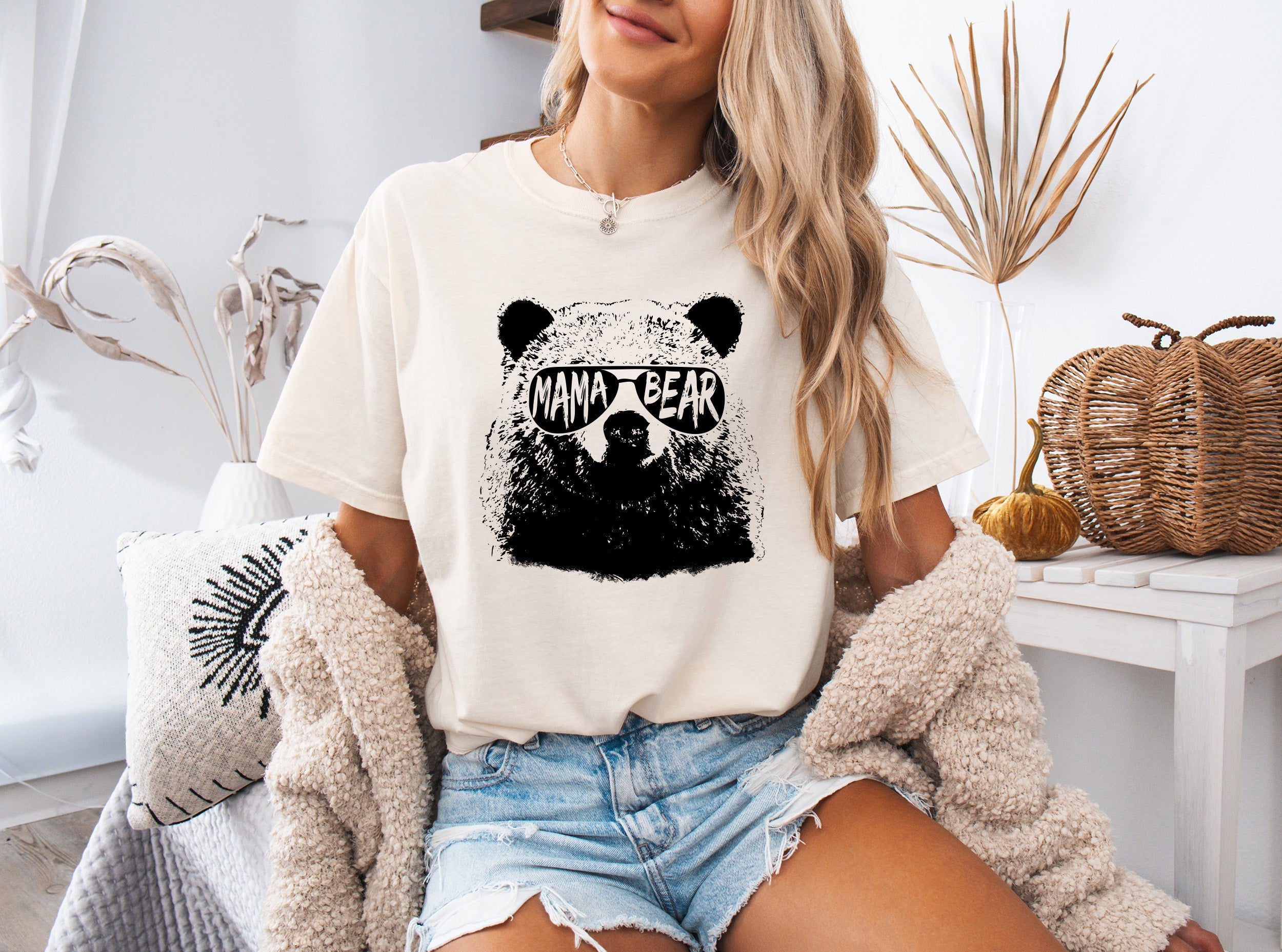 Mamabear Mama Bear Garment Dyed T Shirt