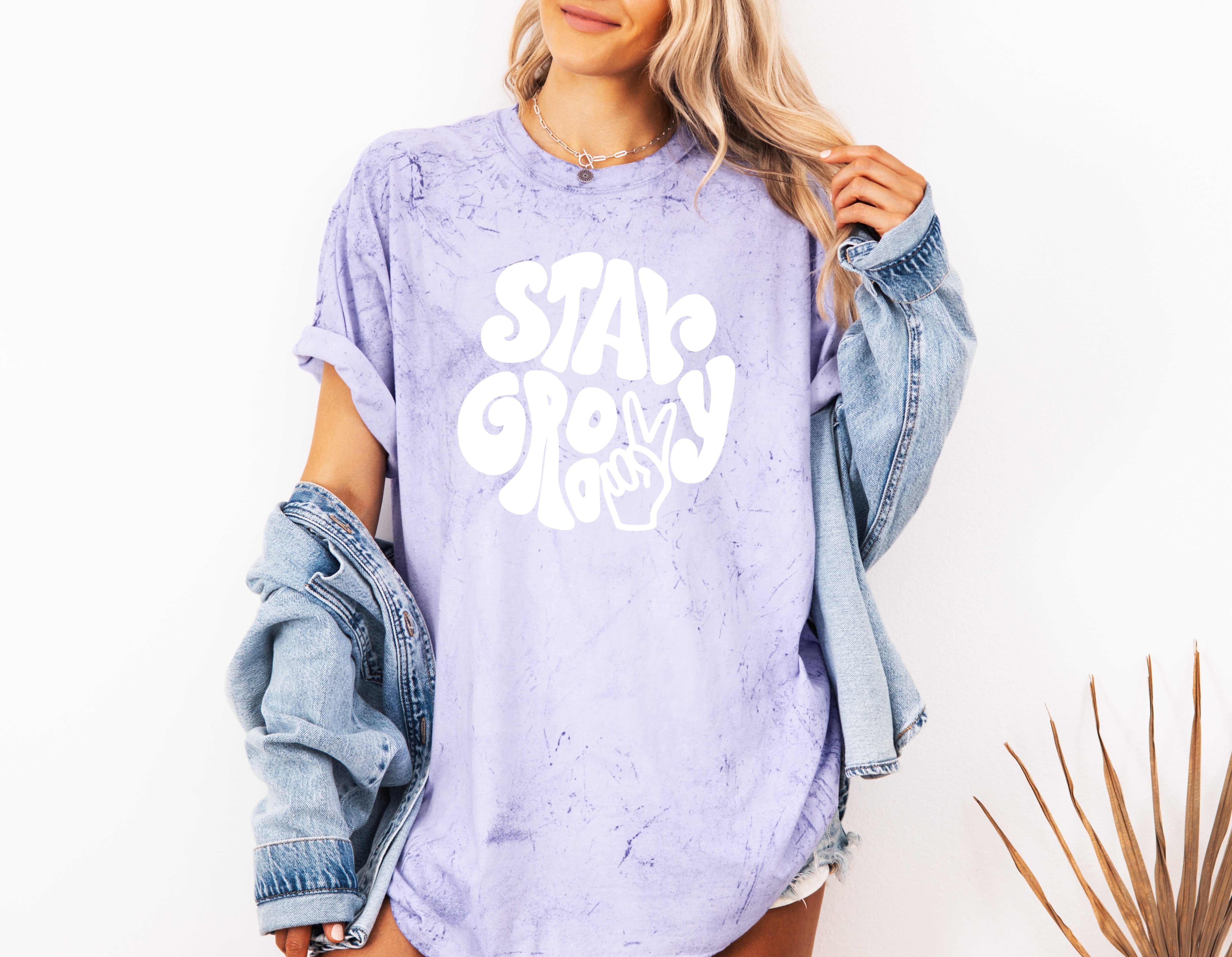Stay Groovy Comfort Colors Unisex Graphic T-shirt