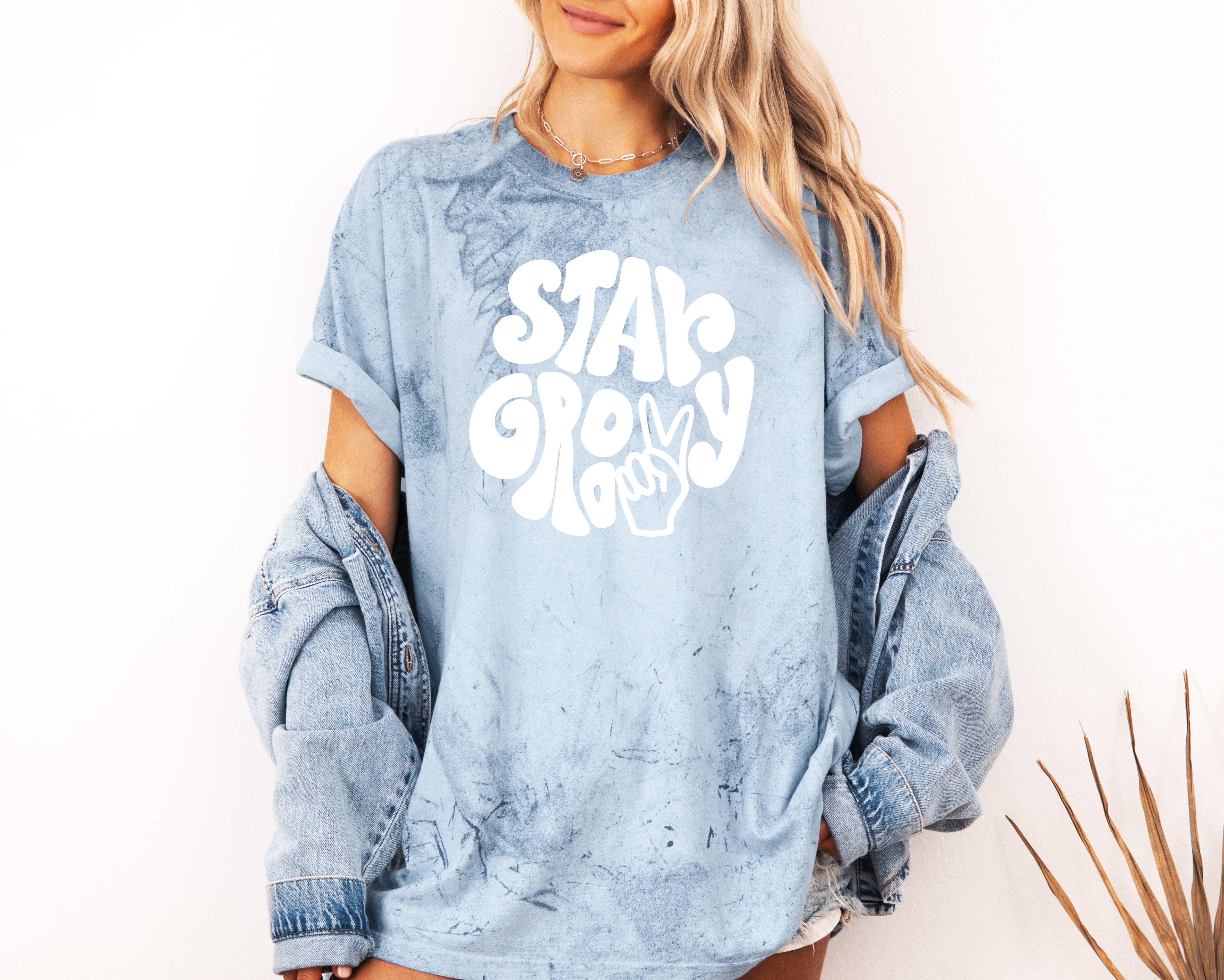 Stay Groovy Comfort Colors Unisex Graphic T-shirt