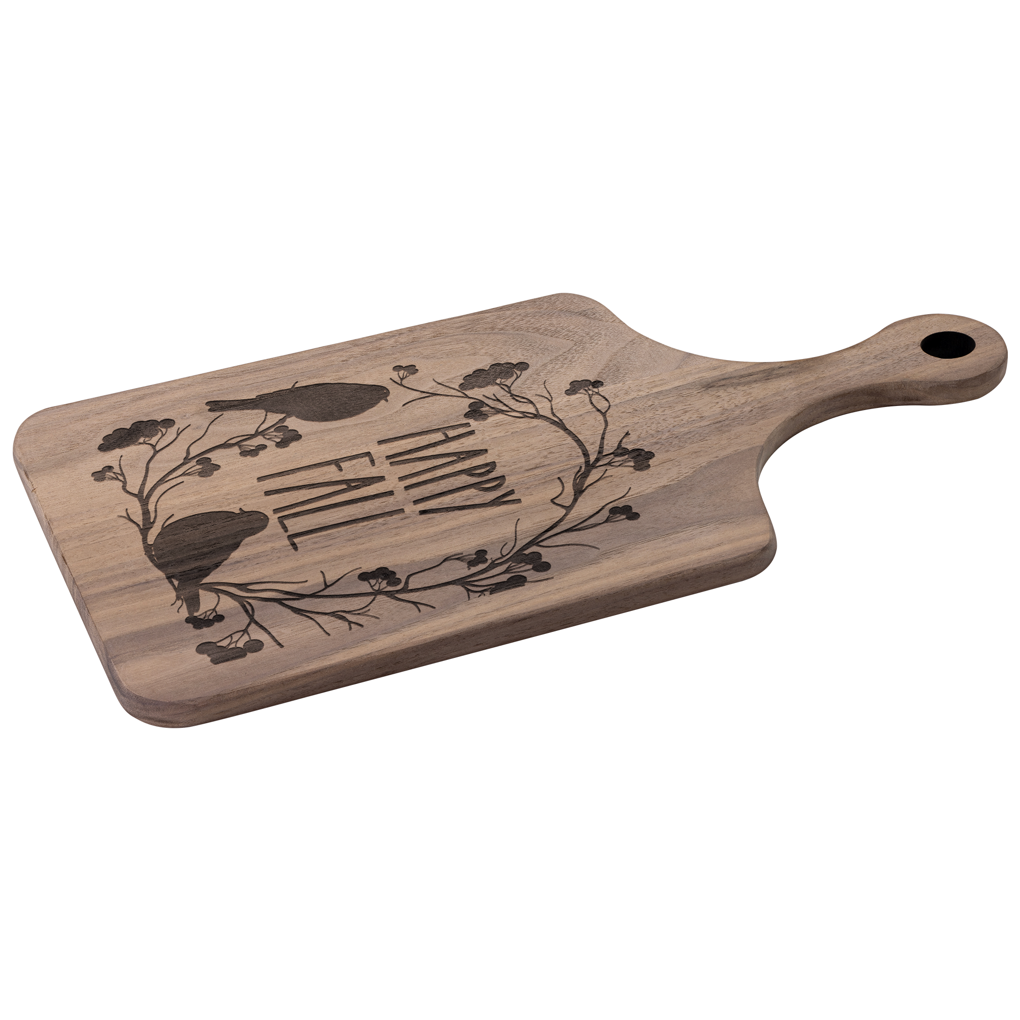 Happy_Fall_Design_Hardwood_Cutting_Board_Dark_Handle_V_Angle_Mockup.png