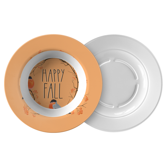Happy_Fall_Polymer_Bowl_with_Orange_Bird_Flat_Combo_Mockup.png