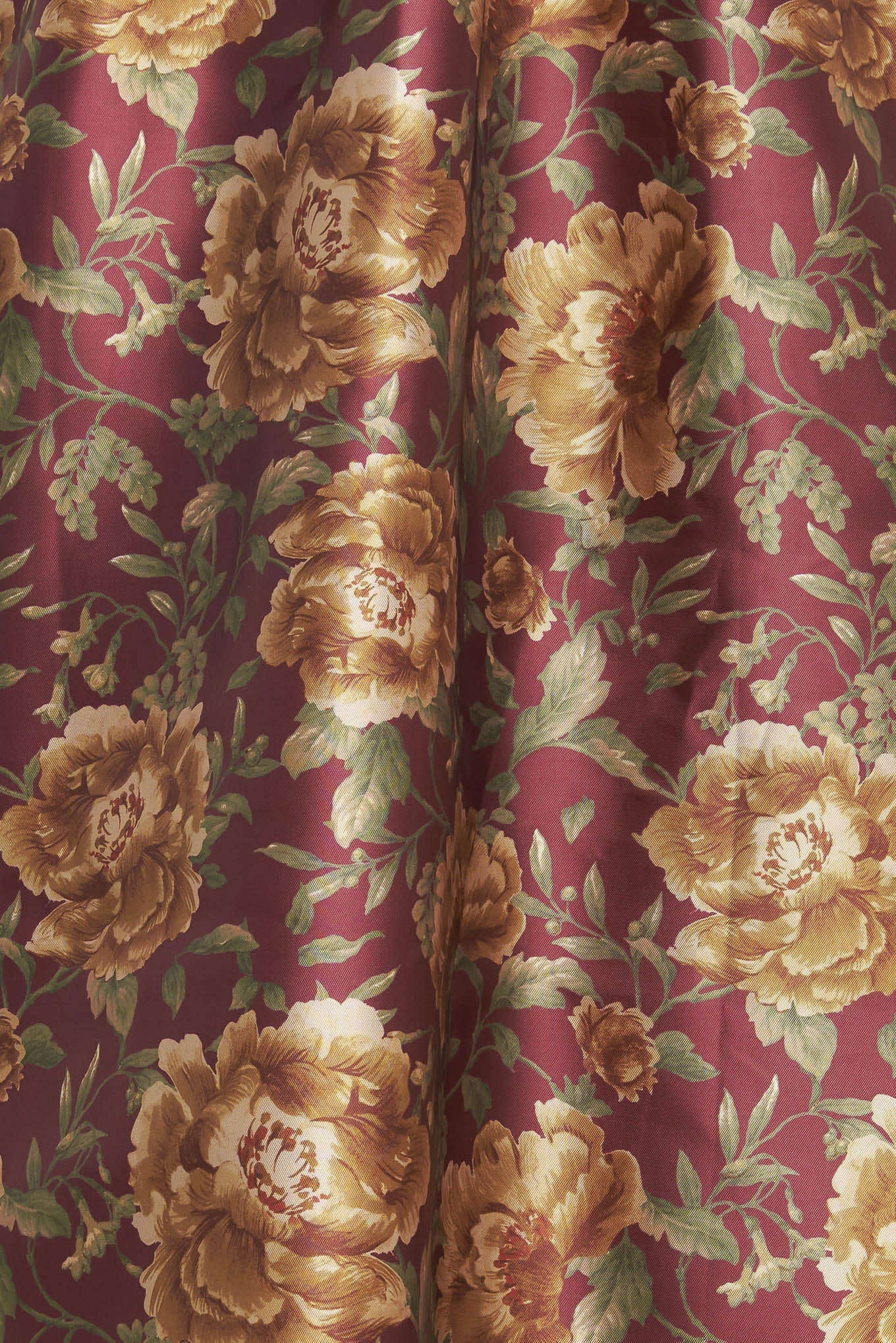 Evening Botanicals Woven Full Midi Skirt