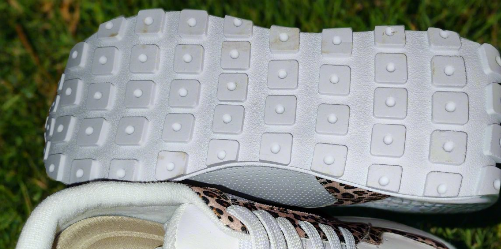 Women's Gold Star Leopard Print Sneakers