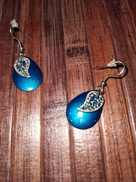 Pendientes colgantes azules