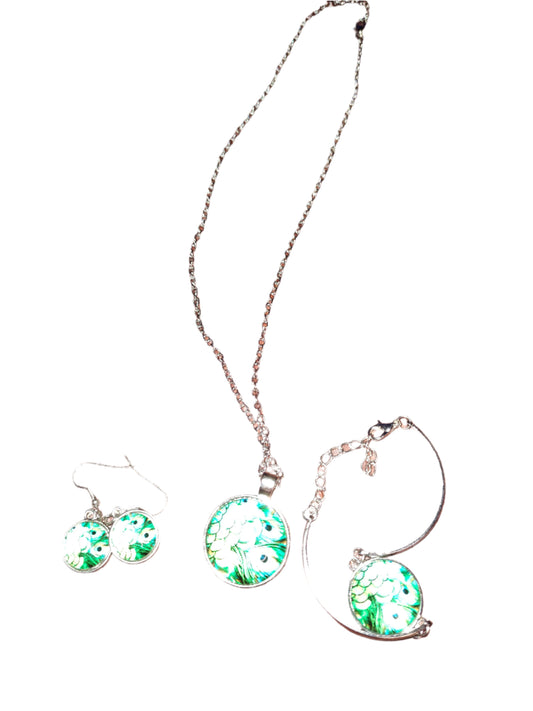 Peacock Design Jewelry Set