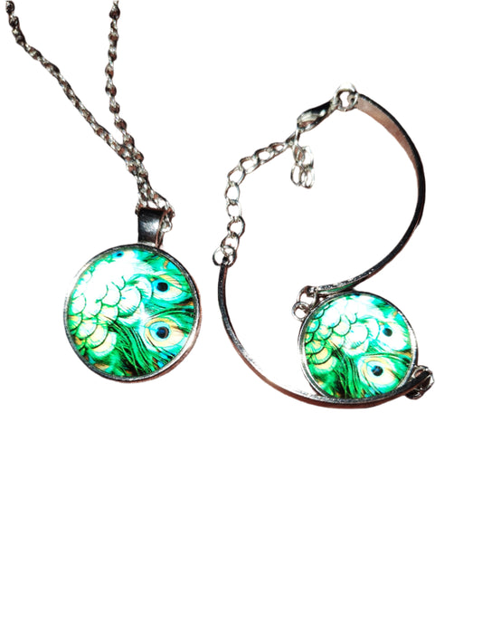 Peacock Design Jewelry Set
