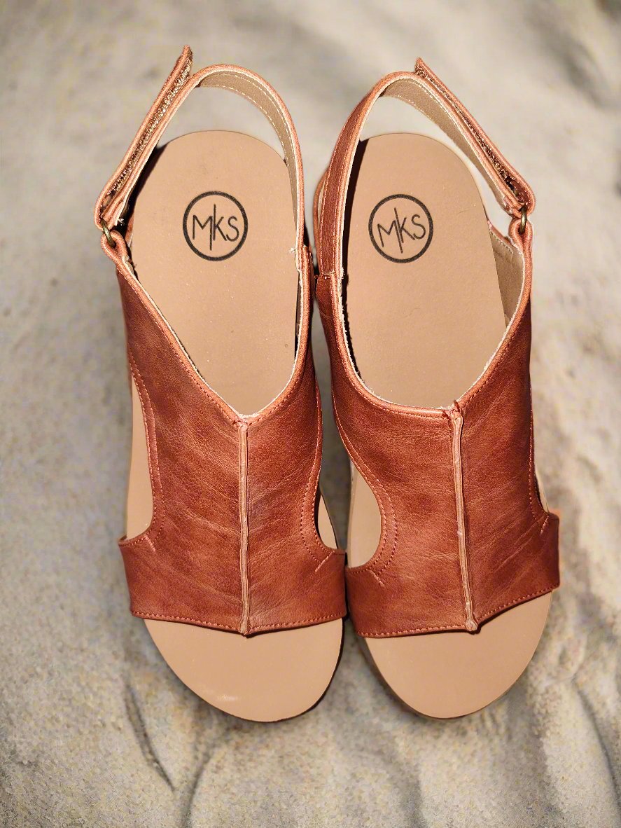 Women's Brown Wedge Sandals