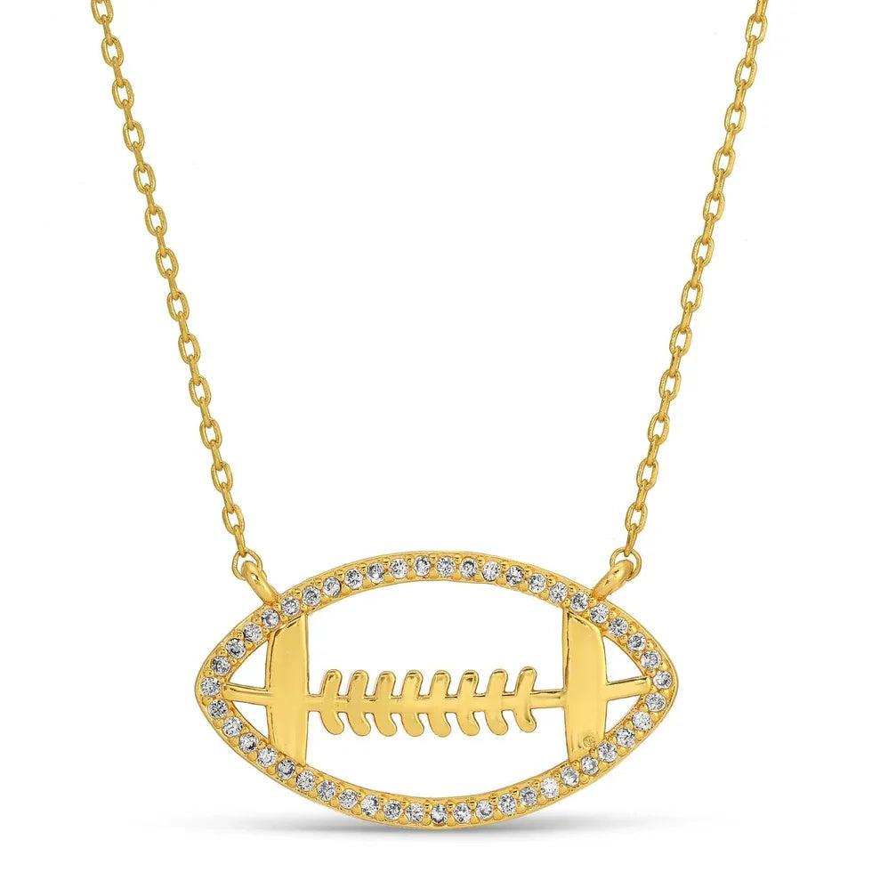 Gold Elegant Football Jewelry
