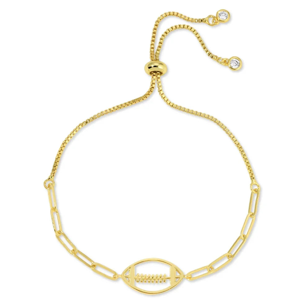 Gold Elegant Football Jewelry