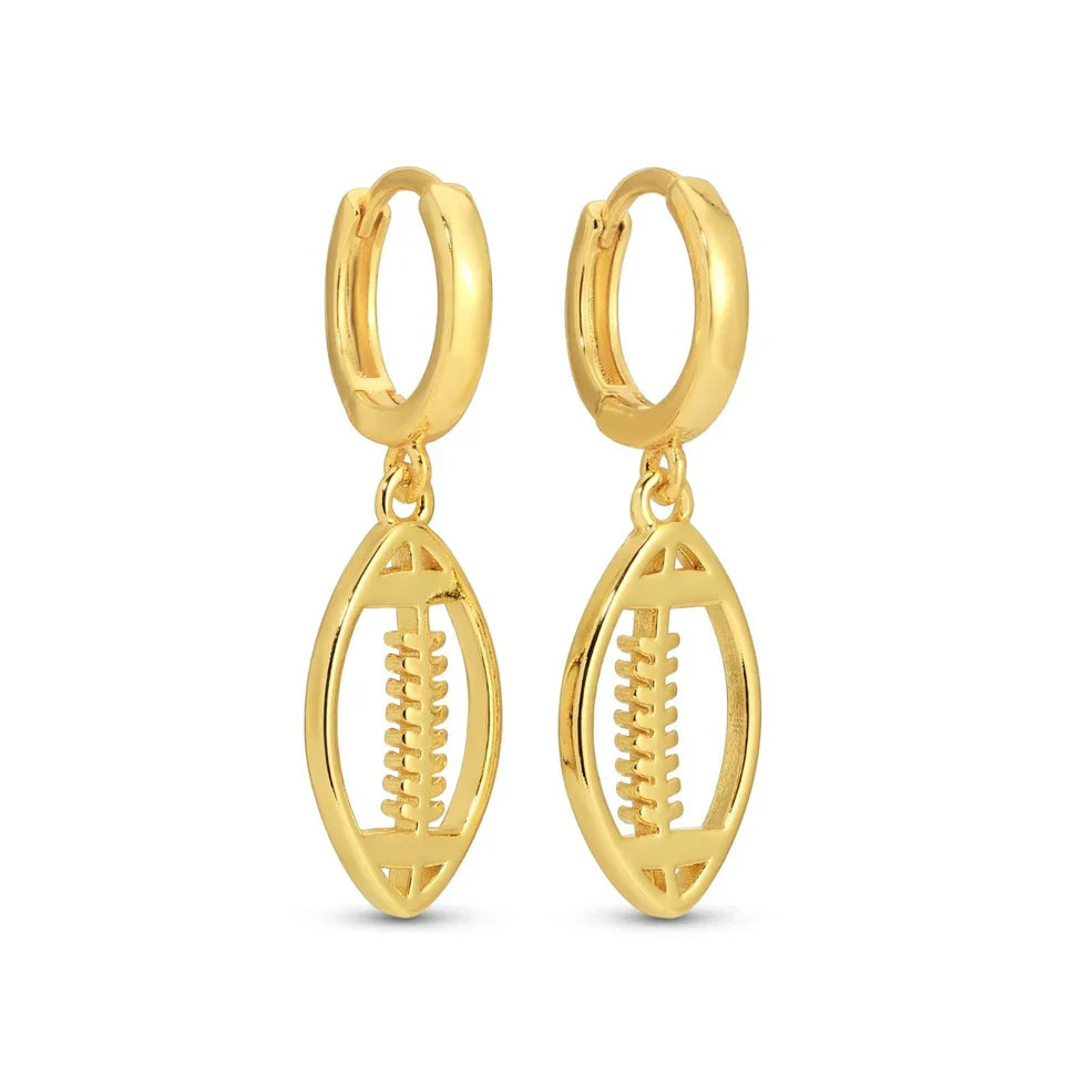 Gold Elegant Football Jewelry