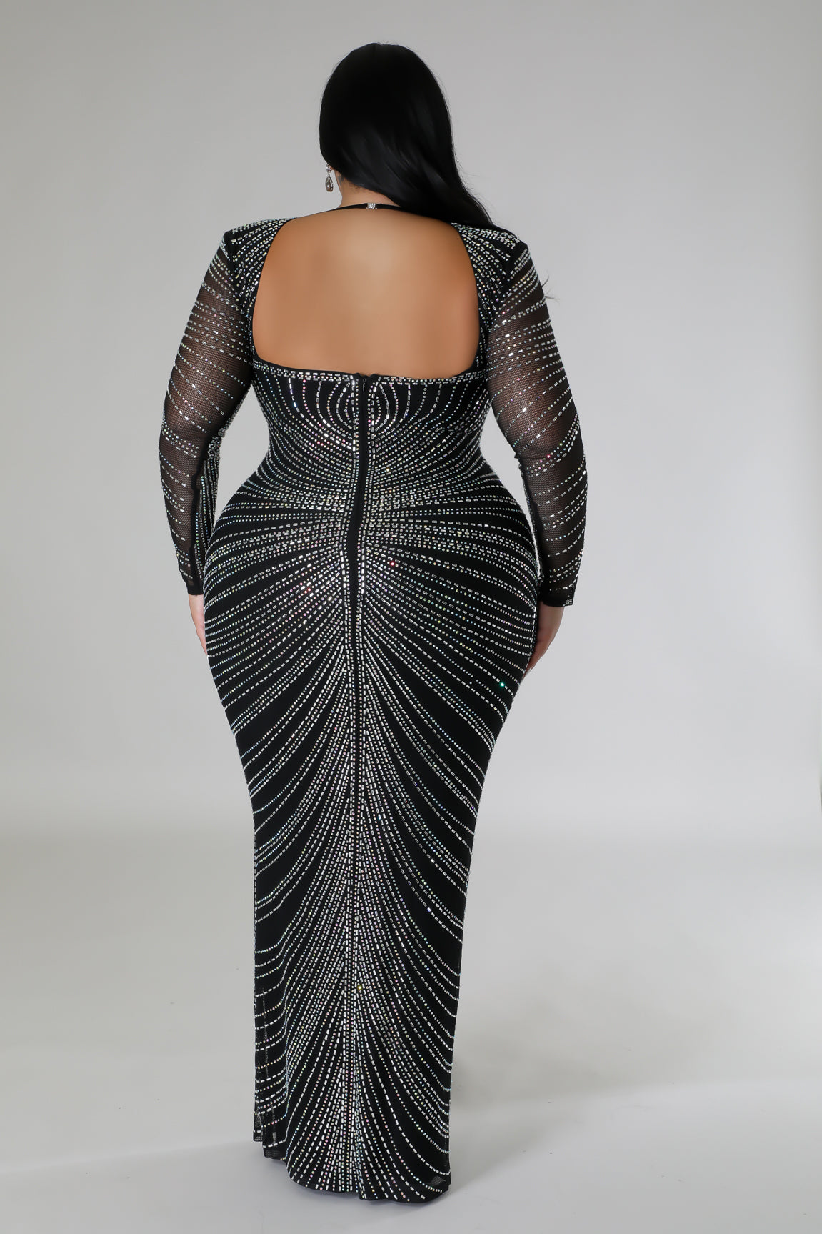 Center Of Envy Plus Size Formal Prom Dress