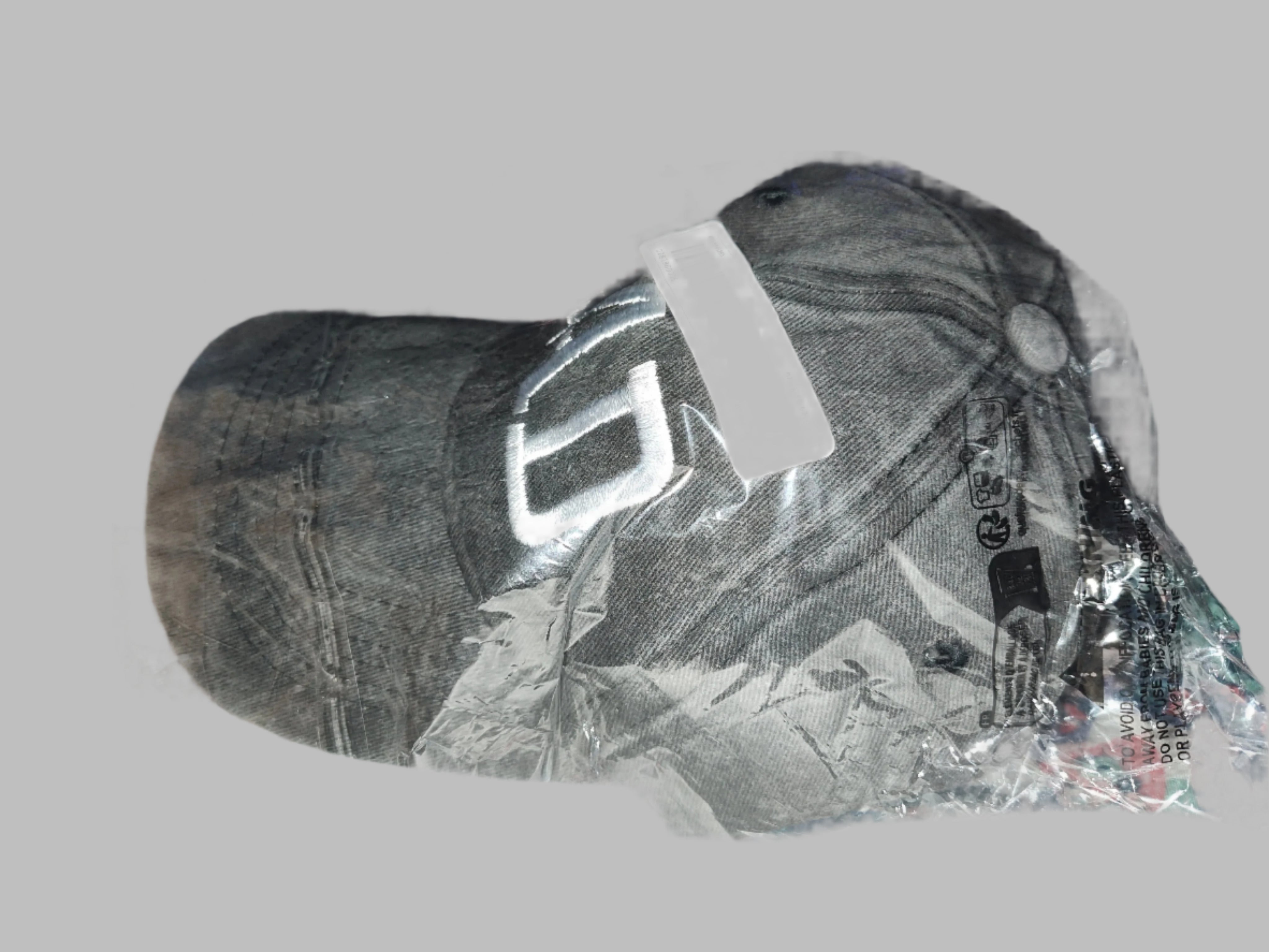 Dad Dark Grey Distressed Baseball Cap