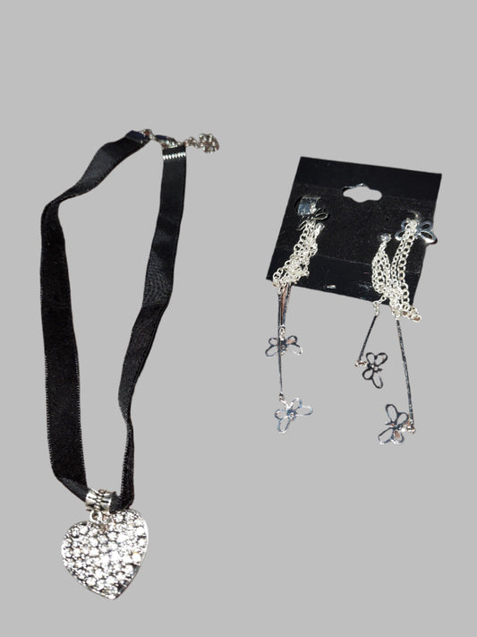 Black & Silver tone jewelry