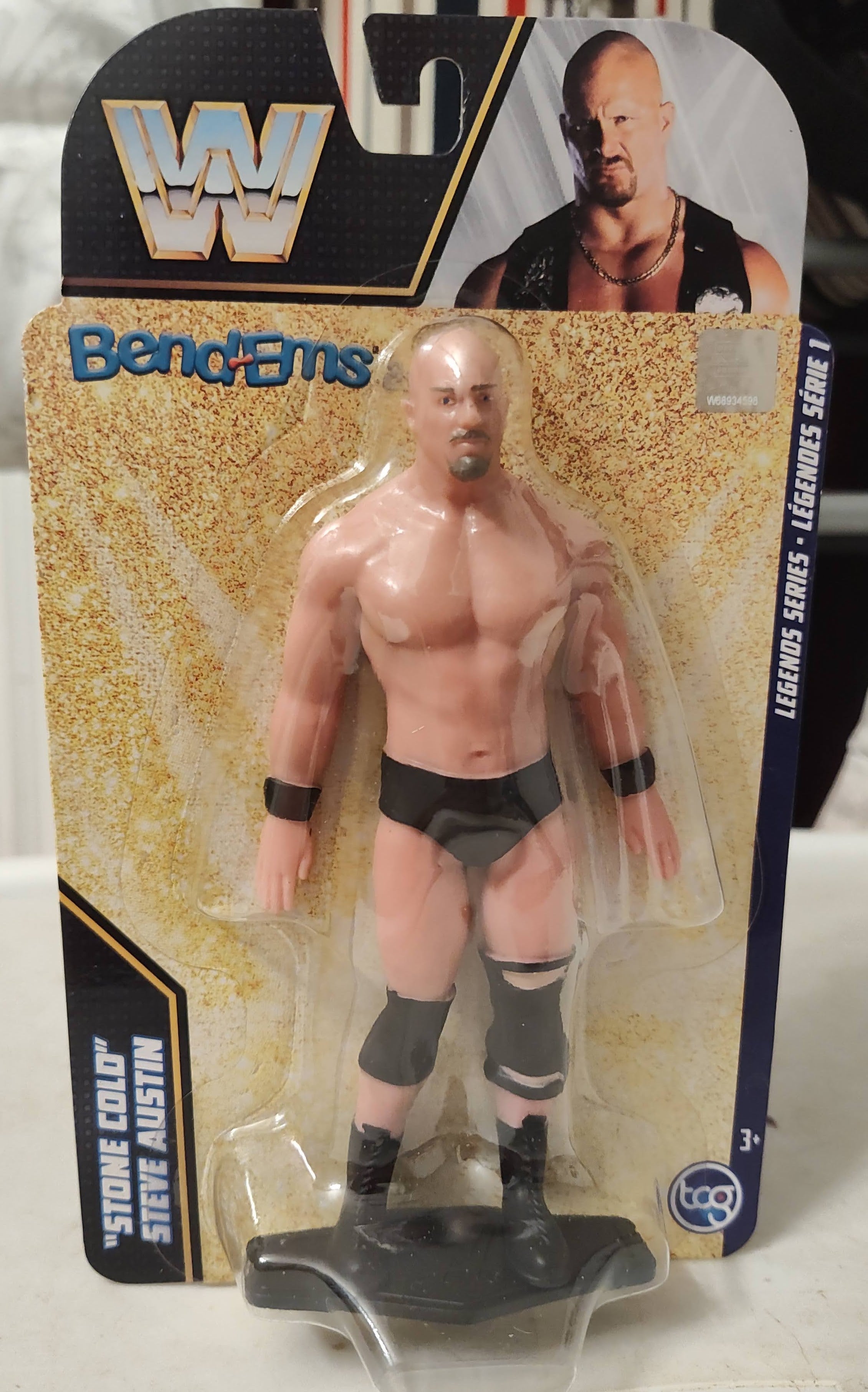 Stone Cold Steve Austin Bendable Action Figure