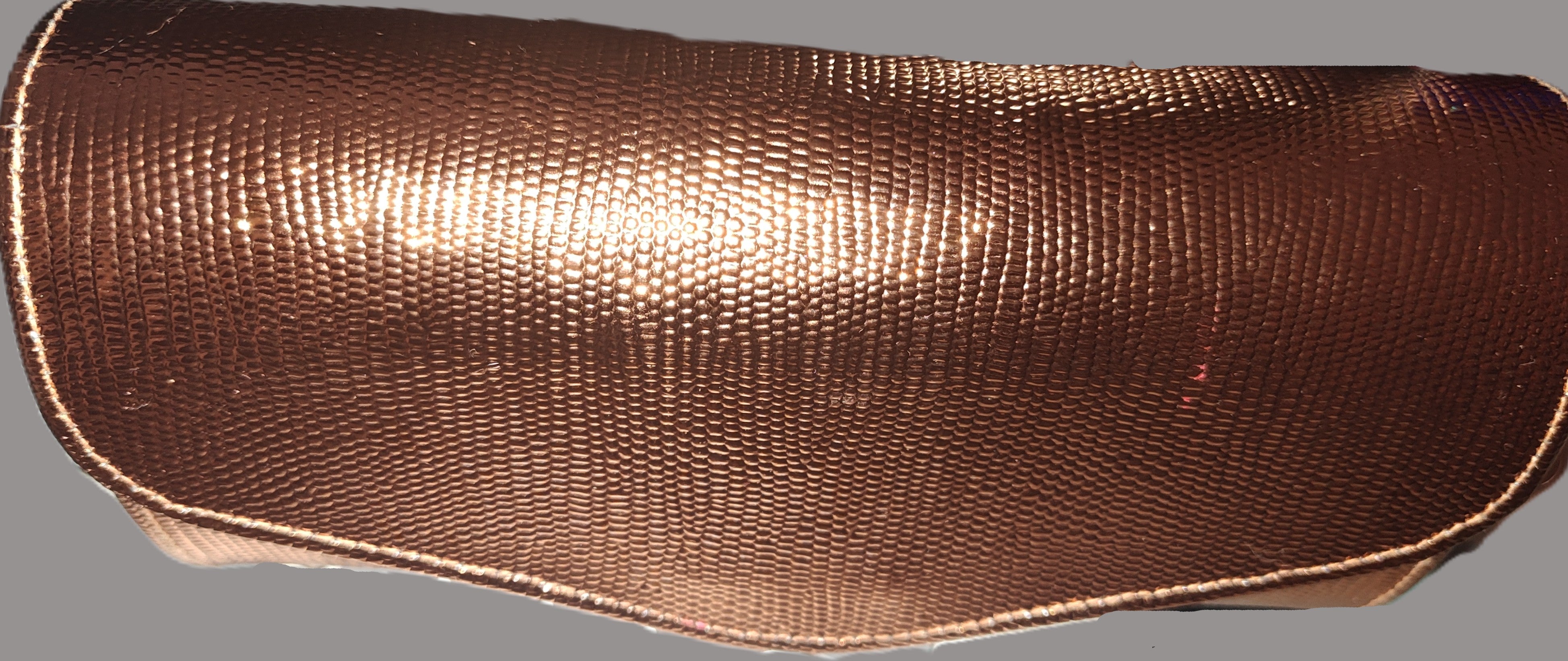 Delill Bronze Color Wristlet with Brown Rope Handle