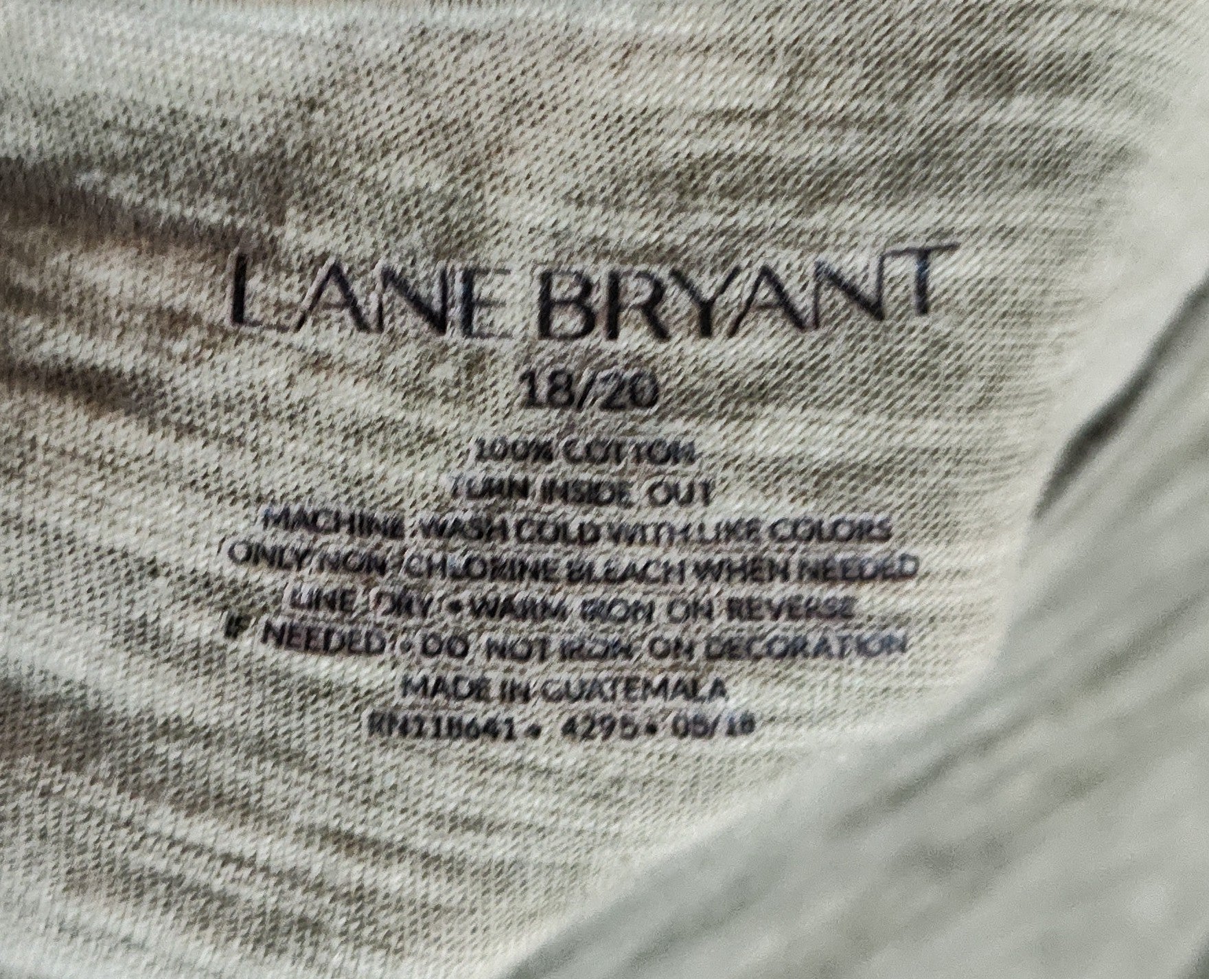 Lane Bryant Ruffled Sleeve Green Round Neck Top - size 18/20