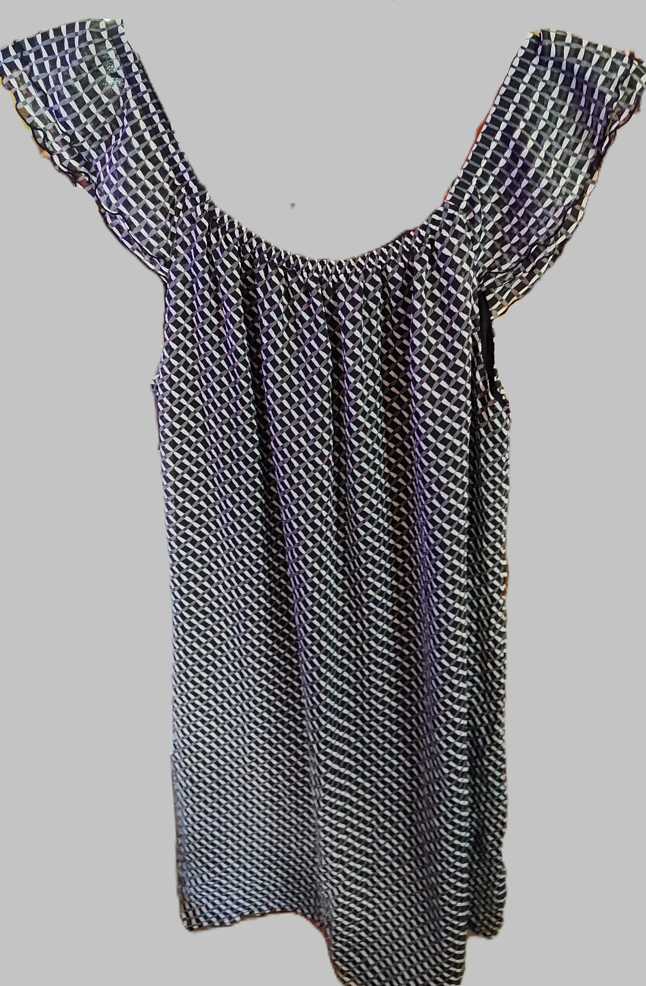Old Navy Black Striped Sleeveless Tunic - size M