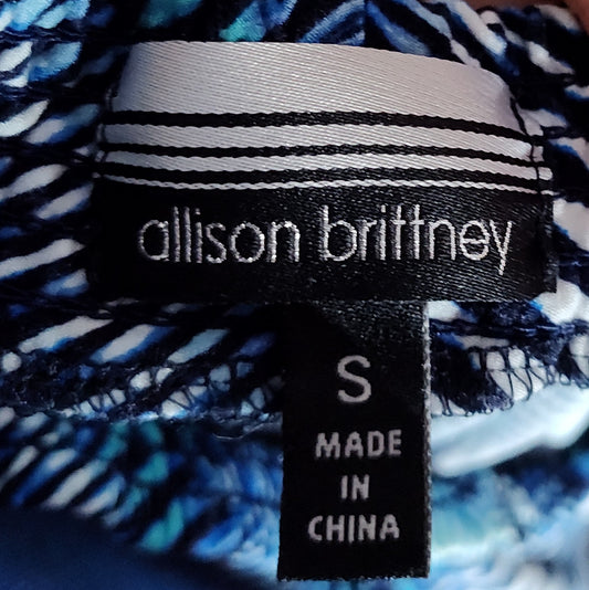 Allison Brittney Blue Diamond Long Top or Dress - Size S