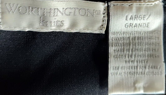 Women's Worthington Black Shirt - Size L