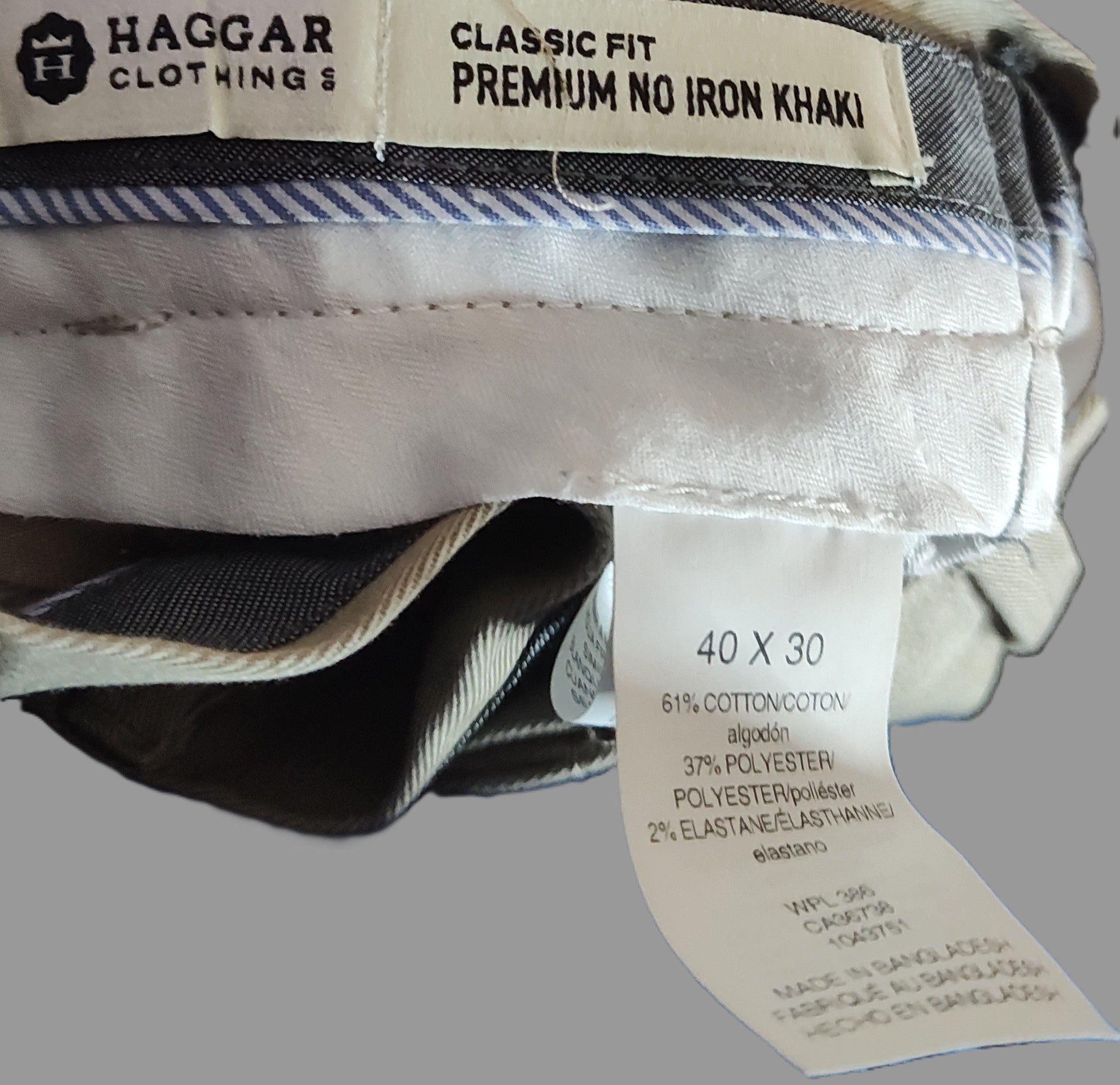 Haggar Khaki Pants - size 40/30