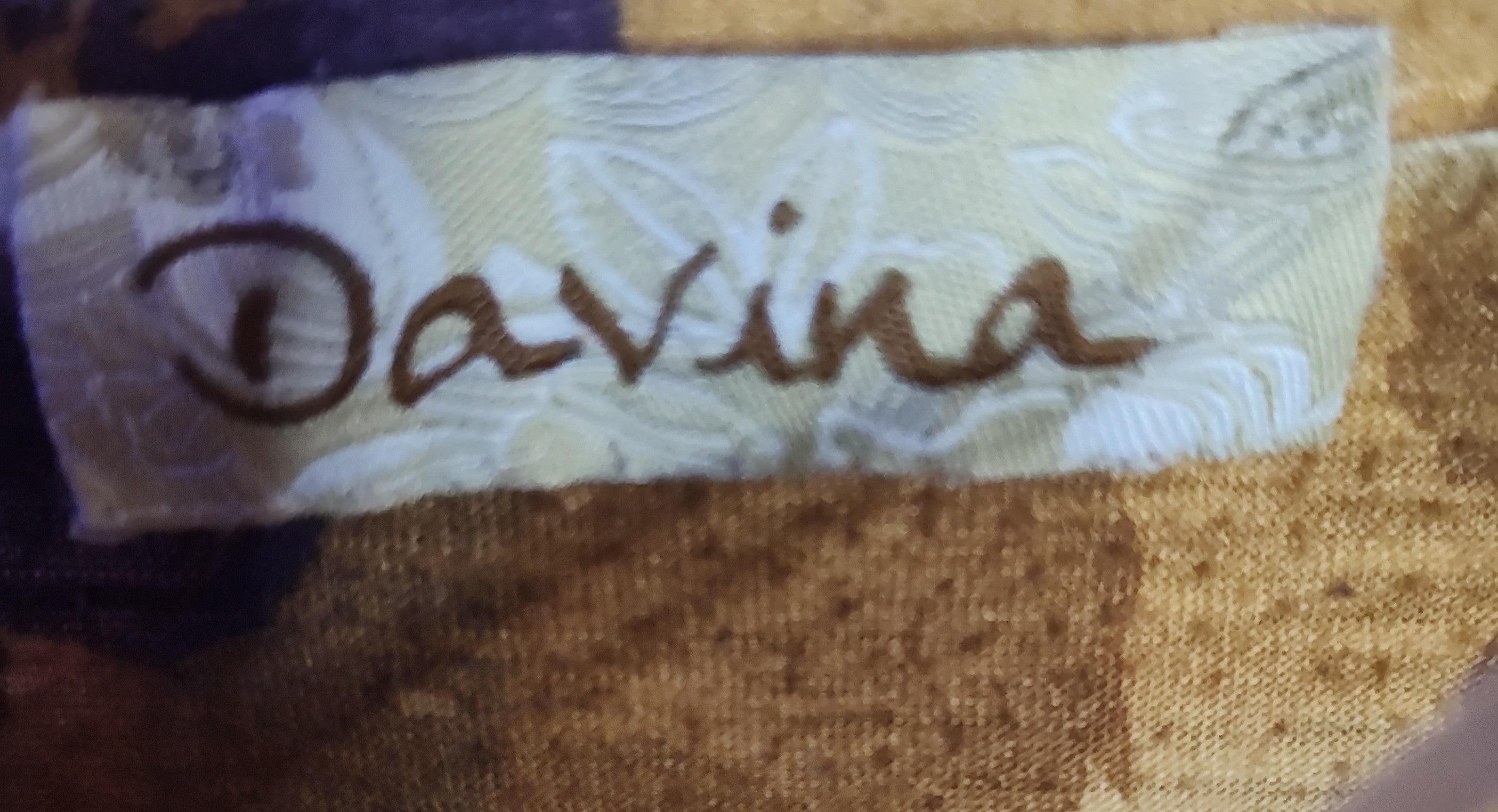 Davina Brown and Purple Floral Blouse