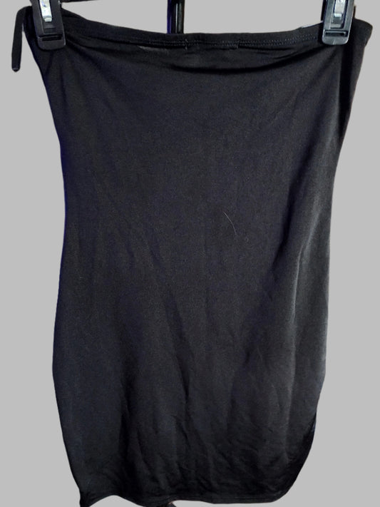 Wet Seal Little Black & White Strapless Dress with Beaded Embellishment - size S