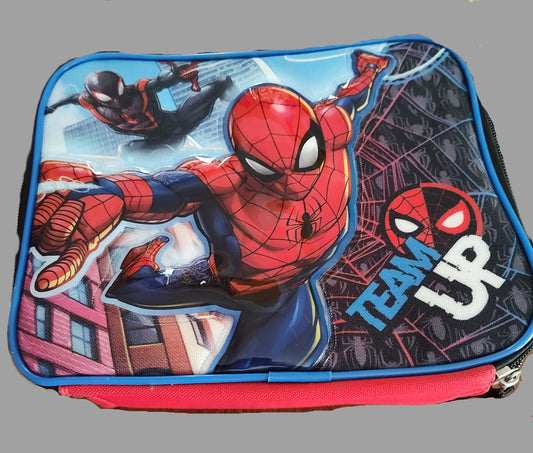 Spider Man Red Insulated Lunch Bag with Zipper