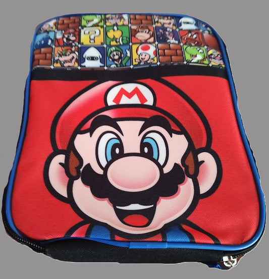 Super Mario Red Lunch Bag with Zipper