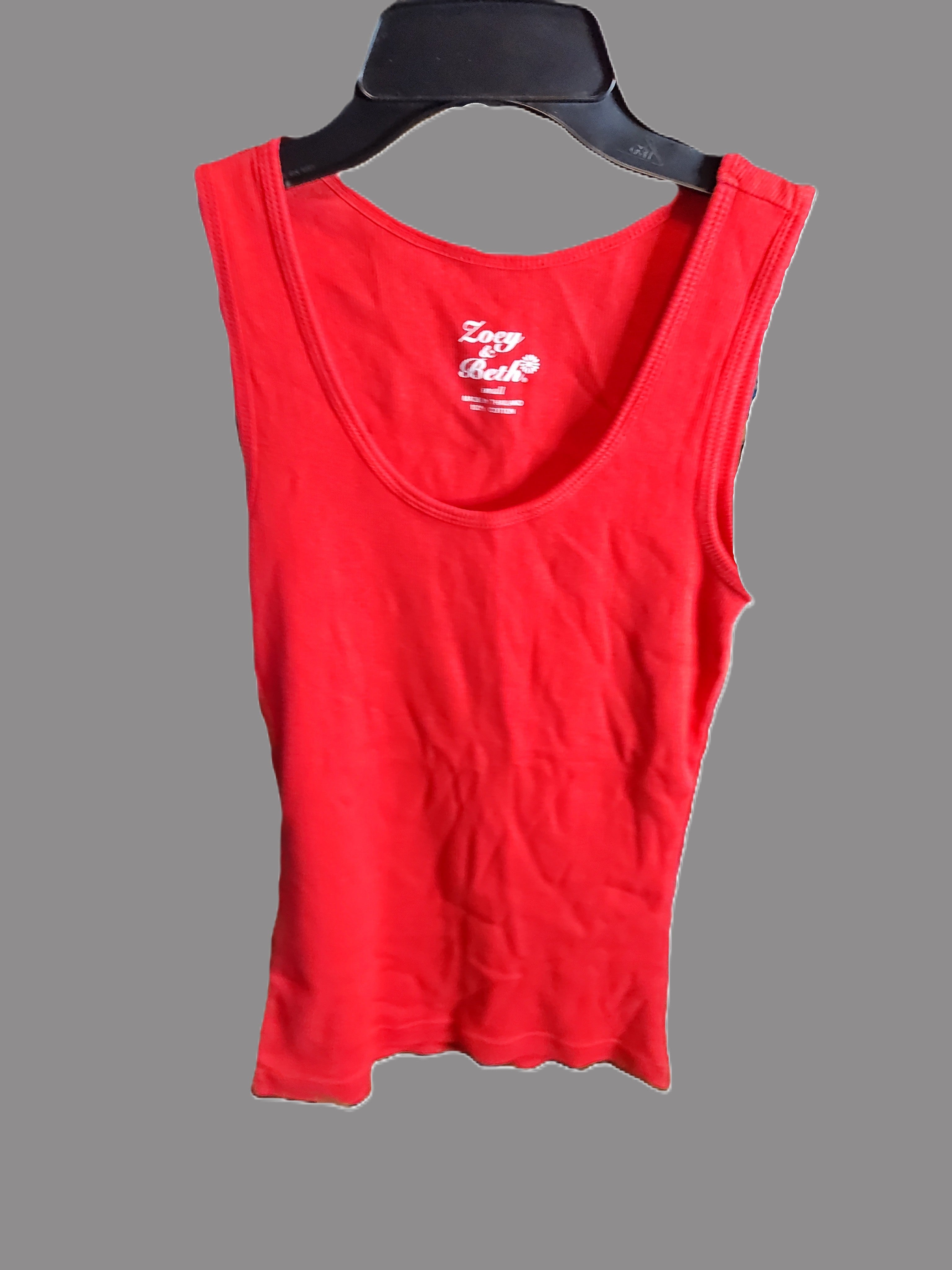 Zoey & Beth Red Tank Top - size S