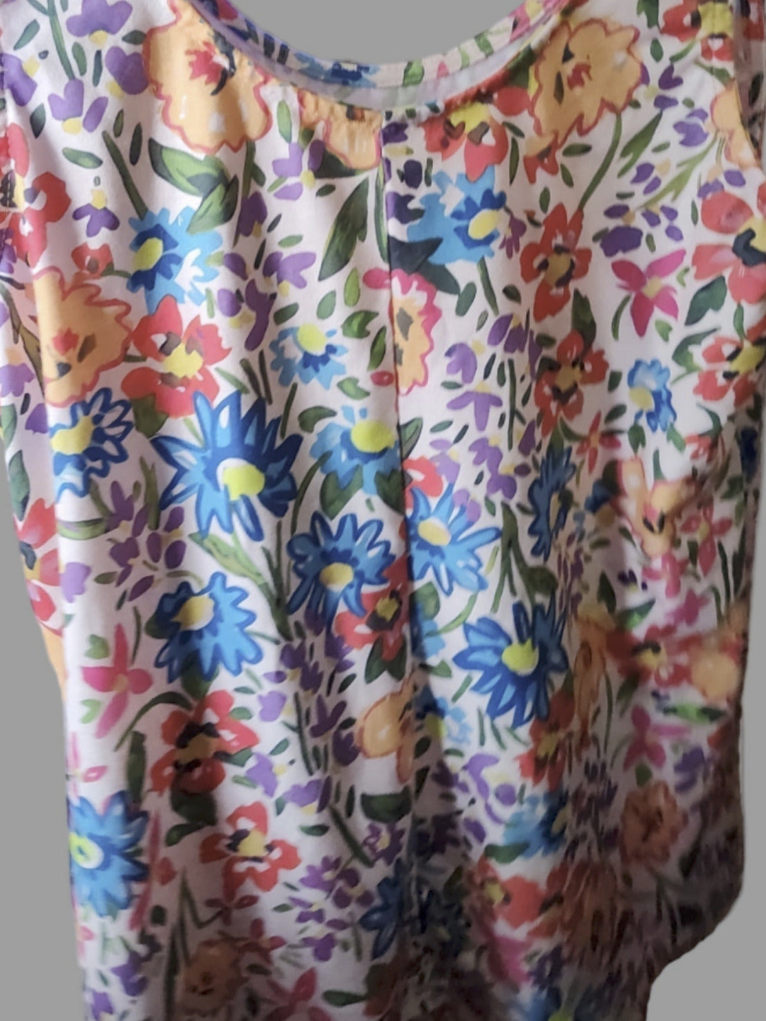 Floral Tank Top with Pocket - size S