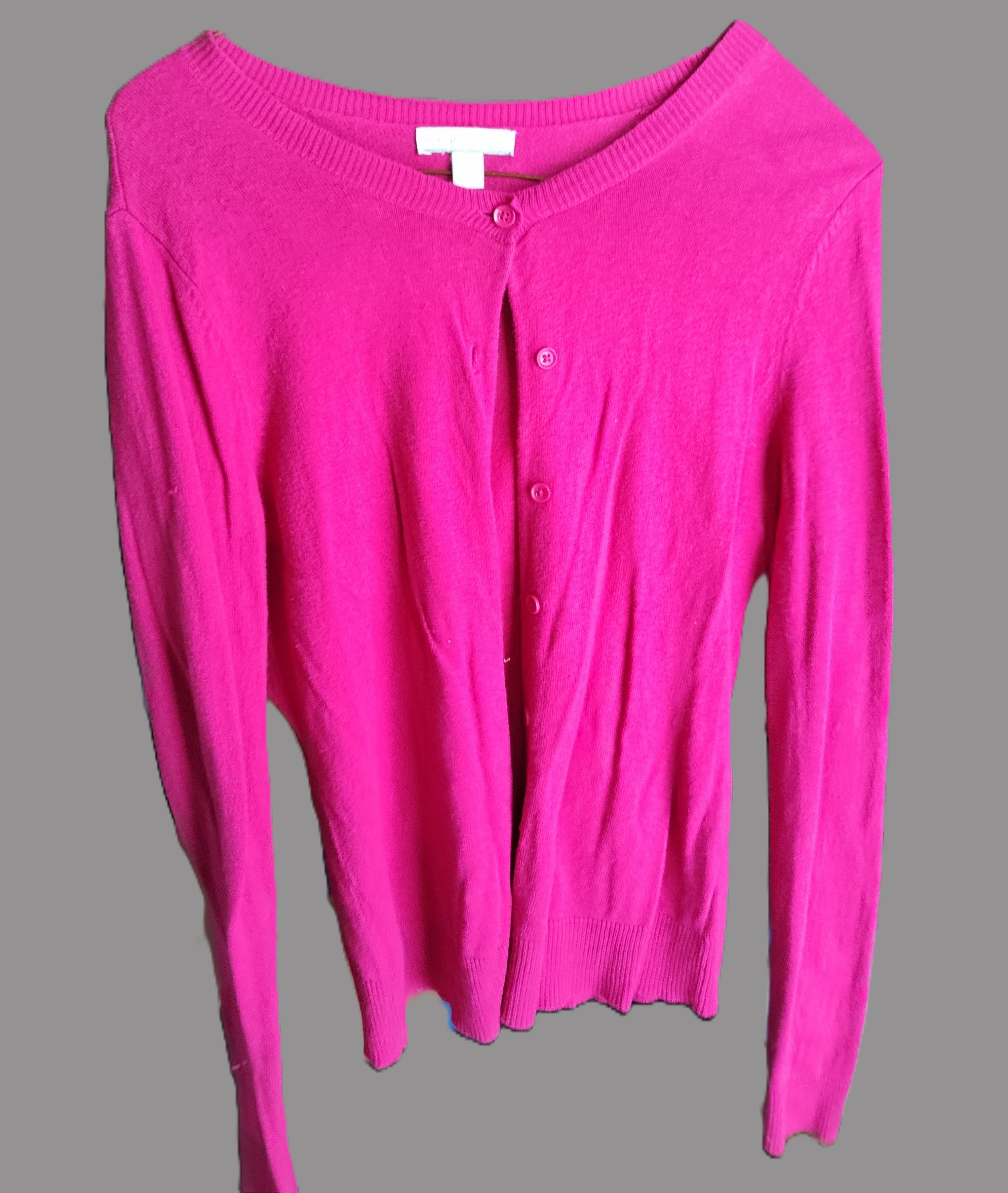 New York & Company Hot Pink Cardigan - size S