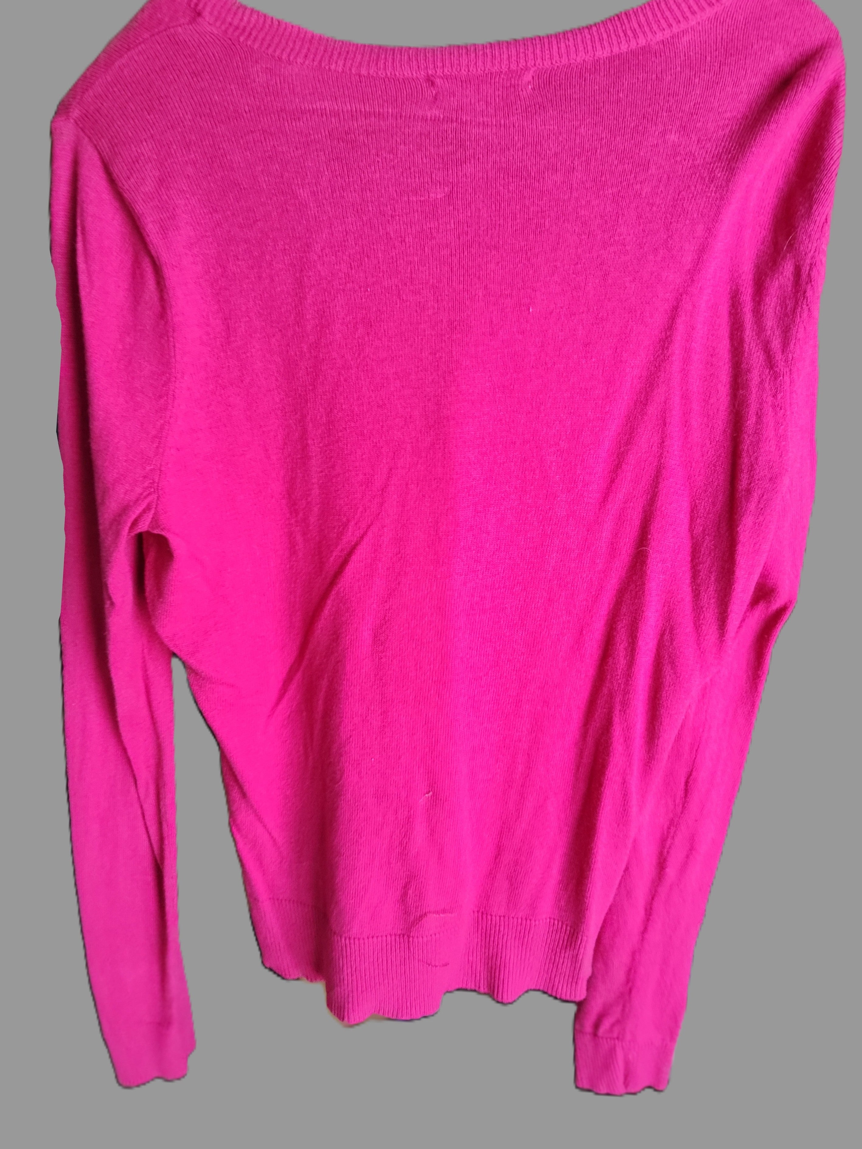 New York & Company Hot Pink Cardigan - size S