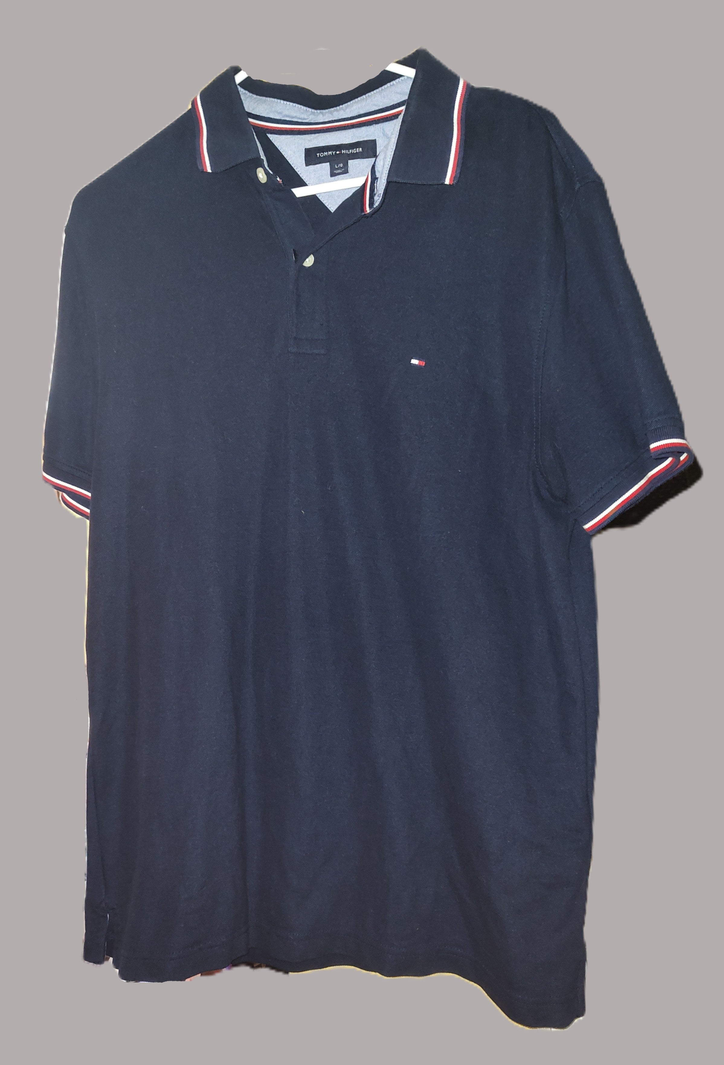 Tommy Hilfiger Navy Polo Shirt for Men - size L
