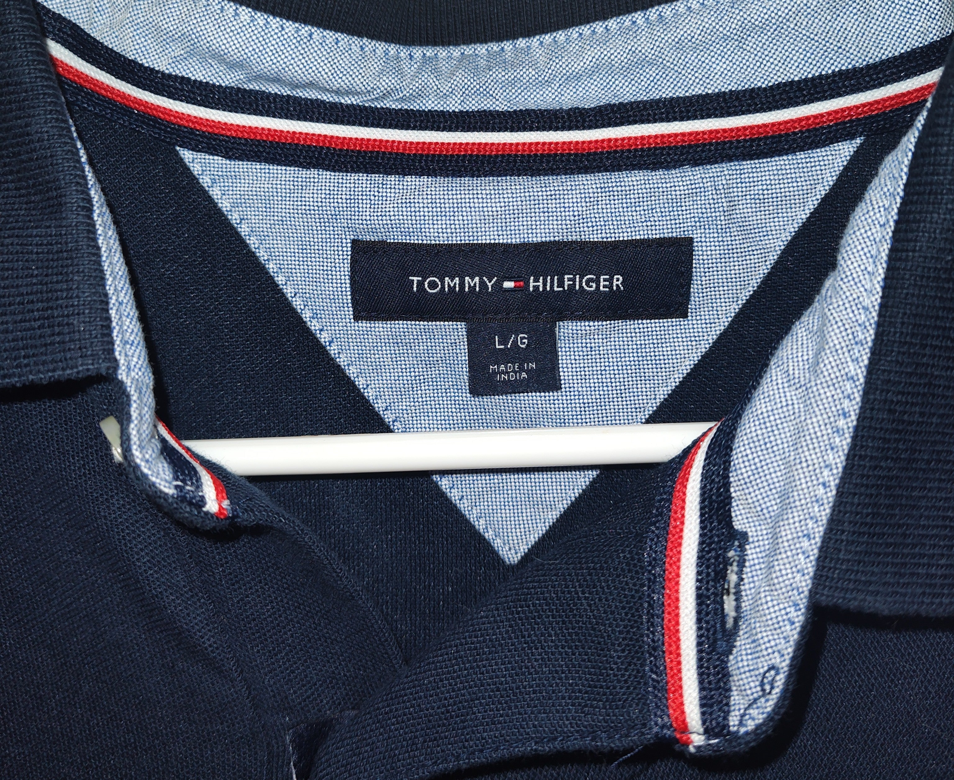 Tommy Hilfiger Navy Polo Shirt for Men - size L