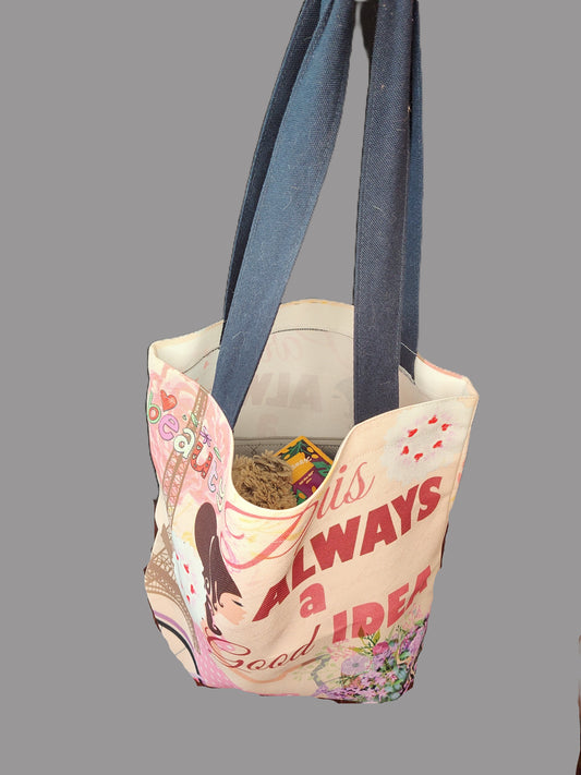 Paris Always a Good Idea Pink Tote Bag