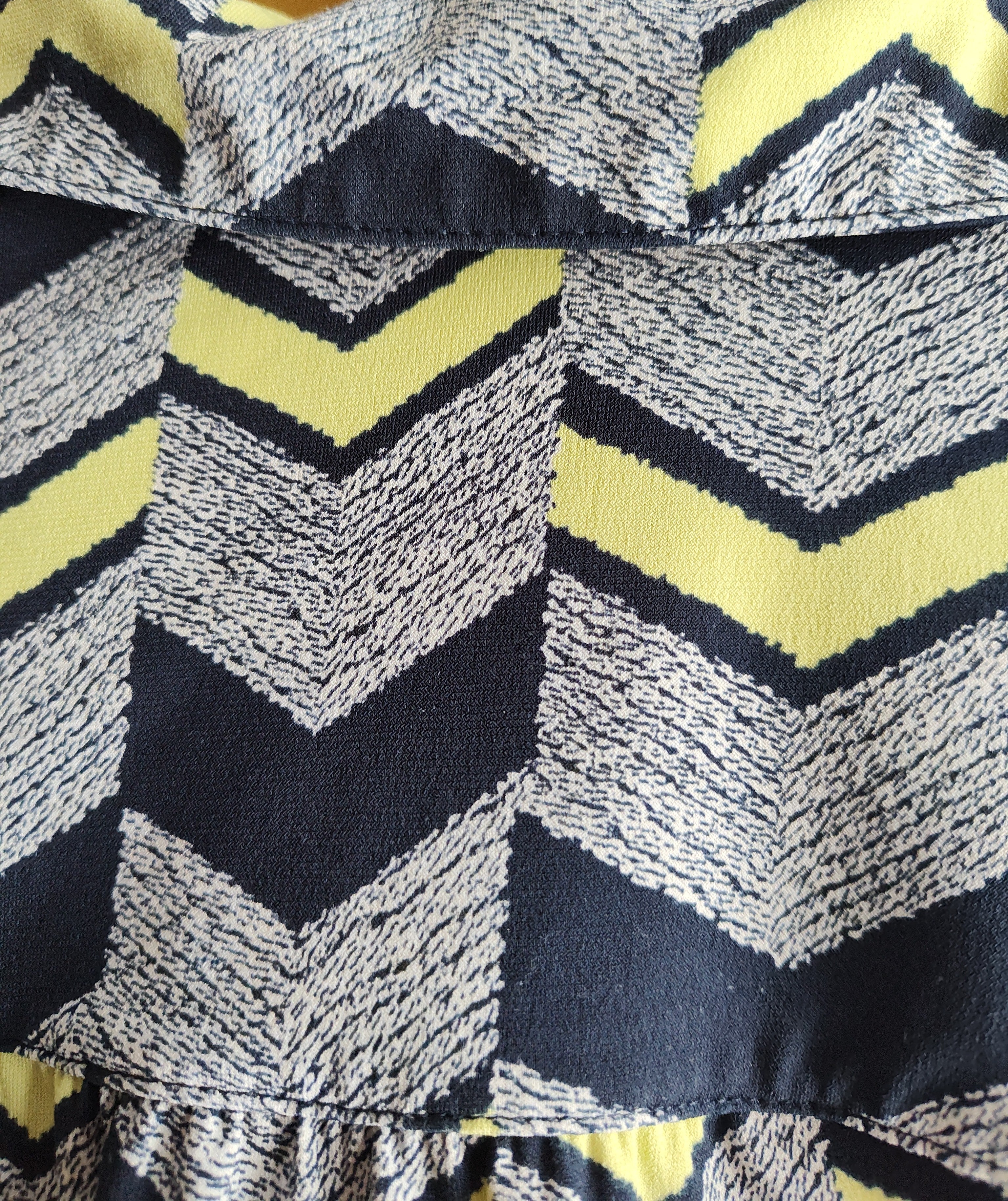 Alfani Striped Button-up Short Sleeve Blouse - size XL