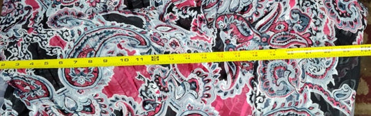 Studio 1940 Maroon & Black Tie Front Cardigan - size 26/28