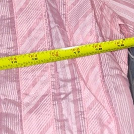 JH Collectibles Pink Half Sleeve Button Up Blouse - size L