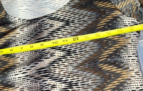 Notations Brown Zig Zag Short Sleeve Blouse - size M