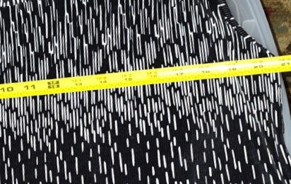 Ninety Woman Black & White Streaks Sleeveless Blouse