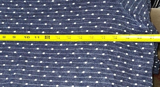 Blue with White Polka Dots Half Sleeve Blouse