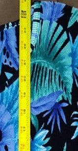 Ninety Woman Blue & Green Sleeveless Blouse - size 3X