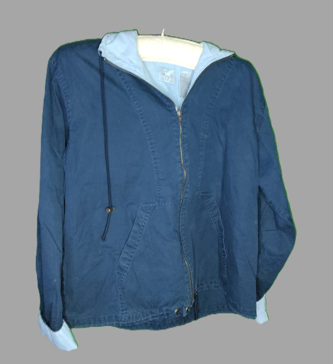 Emma James Sport Light Blue Hooded Jacket - size M
